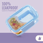 Ello Duraglass Refresh 3.4 Cup Meal Prep Sets 10Pc, 5 Pack Set- Glass Food Storage Container with Silicone Boot and Airtight BPA-Free Plastic Lids, Dishwasher, Microwave and Freezer Safe,Everest - color: Everest, size: 3.4 Cup