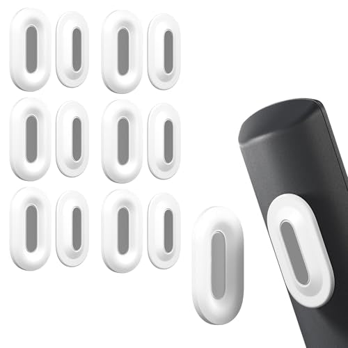 Nearockle 6 Pack Magnetic Remote Control Holder Wall Mount, 2025 Upgraded Smaller & Stronger Magnetic Silicone Remote Control Organizer TV Remote Charger Holder Caddy Back of TV (White) - color: White, size: 6 Pack