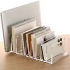 SANRUI Mail Organizer, Clear Acrylic Desk Organizer,Letter Holder for Desk,9-Compartment Small File Holders Paper Organizer Mail Sorter for Office,Home, School - style: 9 Sections