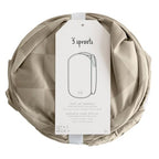 3 Sprouts Pop Up Hamper - Collapsible Laundry Basket, Popup & Foldable Design - Durable Waterproof Fabric for Dirty Clothes, Toys & Towels - Ideal for Dorm, Bedroom & Baby Nursery, Checkerboard Beige - color: Checkerboard Beige