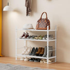 Multi-Functional Metal Shoe Rack, Space-Saving, Perfect for Entryway, Closet, Bathroom, etc. - Sturdy and Durable, High Weight Capacity（1PACK/White/Large - color: 1packs/White, size: Large