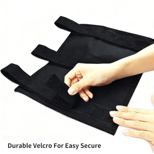 Hanging Bedside Caddy, Bedside Organizer Bunk Bed Storage Bag Hanging Pocket for Camp Dorms & Hospital Bed Rails More (Black 4 Pockets)