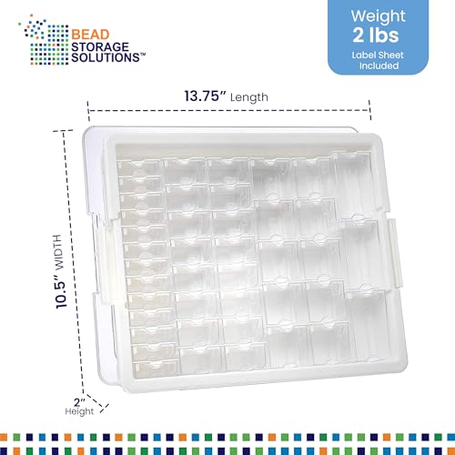 Darice Elizabeth Ward 45 Piece Assorted Portable Diamond Painting Storage and Bead Organizer with 42 Variable Sized Containers - style: 45-Piece