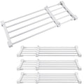 Geetery 4 Pcs Closet Tension Shelf Metal Expandable Closet Shelf Dividers Adjustable DIY Shelf Separators in Closet Tension Rod Storage Rack for Cabinet Kitchen Wardrobe (19.7''-31.5'' X 9.45'') - size: 19.7''-31.5'' x 9.45''