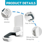 Broom Holder Wall Mount, 2 Pack Broom and Mop Organizer Wall Hanging Self Adhesive, No Drilling, Anti-Slip Broom and Mop Hanger Wall Mount Cleaning Ideal for Bathroom, Kitchen, Garden, Garage