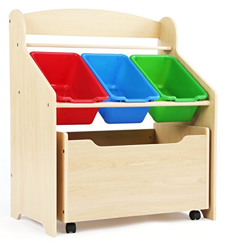 Humble Crew Kids' Store-All Unit, Natural Finish (TB816) - color: Natural Finish & Primary