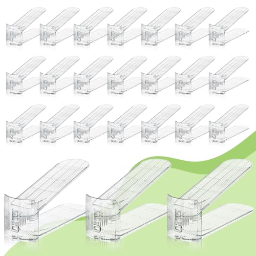 Clear Shoe Slot Organizer, 24 Pack Adjustable Shoe Slots Organizer for Closet Clear Shoe Stackers Shoe Rack Holder Shoe Space Savers for a Pair of Shoes - color: Transparent, size: 24 PACK