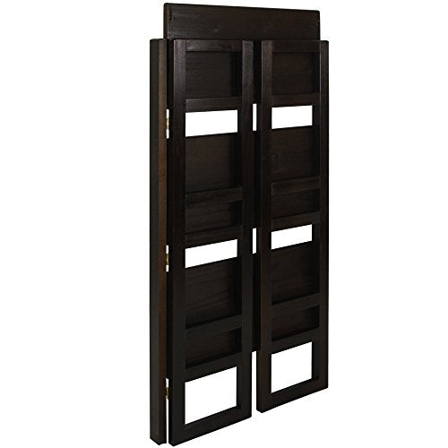 Casual Home 3-Shelf Folding Student Bookcase (20.75" Wide)-Espresso - color: Espresso