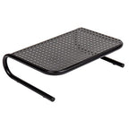 Mind Reader Monitor Stand, Ventilated Laptop Riser, Desktop Organizer, Metal, 14.5" L x 11.25" W x 4.25" H, Black (Pack of 8) - size: 8-Pack
