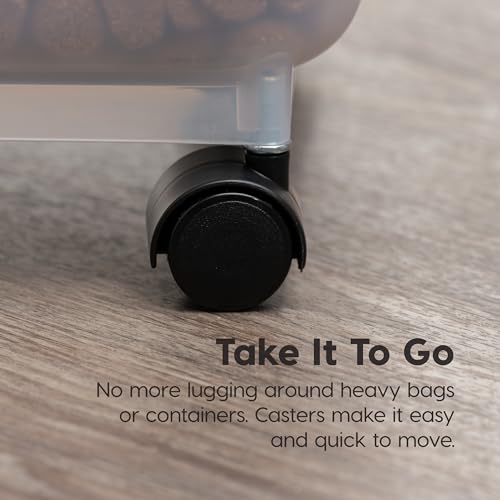 IRIS USA, Inc. Remington Airtight Pet Food Storage Container, 22-Pounds, Hunter Green - size: 22 lbs