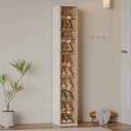 ANTBOX Shoe Organizer Storage Box, Portable Folding Shoe Rack For Closet With Magnetic Clear Door,Large Sneaker Cabinet Bins Sturdy Easy Assembly 10 Layers-10 Grids - size: 10 Layers-10 Grids