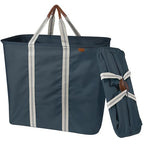 CleverMade Collapsible Laundry Caddy – Foldable Laundry Hamper & Tote, XXL 64L Pop-Up Laundry Basket with Handles, Space-Saving Laundry Organizer for Home & Travel, 2 Pack - LUXE Navy Noir - color: LUXE Navy Noir