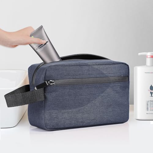 Etercycle Toiletry Bag for Men, Portable Travel Toiletry Organizer Bag,Shaving Bag for Toiletries Accessories (Deep blue) - color: Deep blue