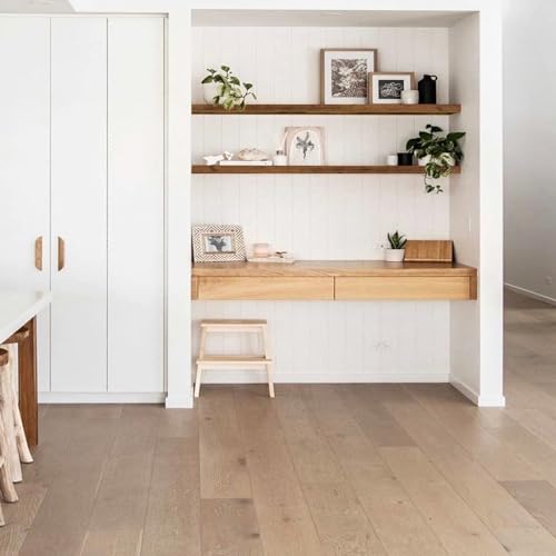 QEEIG Floating Shelves for Wall 55.1" Extra Long - Wall Shelf Bathroom Kitchen Living Room Bedroom Farmhouse Home Decor Display Bookshelf Large 55.1 x 9.3 inch Set of 2, Rustic Brown (008-140BN) - color: A. Brown, size: 55.1"