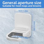 3 Pack，Broom and Mop Holder Wall Mount No Drill，Mop and Broom Gripper，Broom Handle Hanger，Household Cleaning Organizer, Holds up to 6 lb