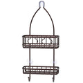 Simple Houseware Bathroom Hanging Shower Head Caddy Organizer, Bronze (22 x 10.2 x 4.2 inches) - color: Bronze, size: Medium
