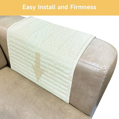MEHIDFY Sofa Armrest Caddy, Waterproof Bedside Storage Organizer, Non Slip Armchair Pockets, Remote Control Holder for Couch, Handy Pouches with 6 Pockets for TV Remote, Phone, Magazine(White) - color: A-White