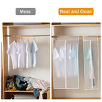 XIAKE Garment Bags M/oth-proof Dust Cover Coat Hanging Clothes Storage Bag Premium Thickened Clothing Organizer Moisture-proof Dust-proof Clothes Cover - size: 24"L * 20"W * 35"H