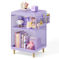 SYKIARIOL Kids Nightstand,Kids Bedside Table,Teen Girls Night Stand,Toddler Night Stand,End Table for Girls Room Storage,Purple Nightstand - color: Purple