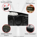 BAG-THAT! 8 - Pack Heavy Duty Large Moving Bags, with Strong Zipper and Comfortable Handles Durable & Sturdy Clothes packing Storage Bags Totes Bins Packing Moving Boxes College Supplies for moving. - size: 8 Pack