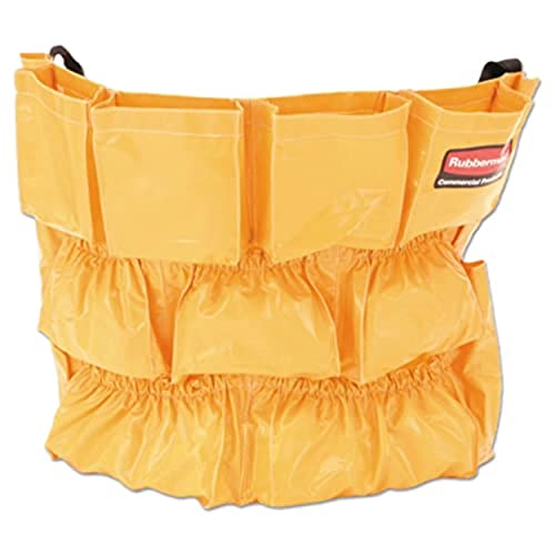 Rubbermaid Commercial Products Supply Organizing Caddy for Brute Trash Cans Yellow Tool Organizer Storage for Spray Bottles/Paper Towels/Gloves/Scrub Brush 1 Count - size: 1 Count (Pack of 1)