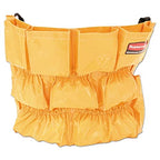 Rubbermaid Commercial Products Supply Organizing Caddy for Brute Trash Cans Yellow Tool Organizer Storage for Spray Bottles/Paper Towels/Gloves/Scrub Brush 1 Count - size: 1 Count (Pack of 1)