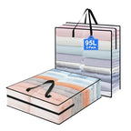 95L Under Bed Storage Bag, 2-Pack Under Bed Storage Containers, Clear Storage Bags for Clothes Quilt Pillow Wreath Blanket Storage or Closet Organizer Home Storage - style: 2-Pack