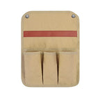 Buyter Armrest Pouch, Chair Side Pocket Organizer, Beach Chairs Side Storage Bags, Including 1 Large Pocket, 3 Small Pockets, For Recliner Couch Sofa (Khaki) - color: Khaki