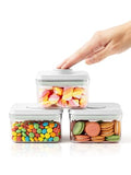 0.6 Qt Pop Containers - 3 Pack Mini Travel Snack Container, BPA Free Food Storage Canisters with Lids, Small Freezer Containers Candy Jar Plastic 520ml*3 - color: 3 Pcs Set - 0.6Qt