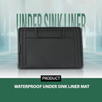 GRAND ORANGE Waterproof Under Sink Liner Mat for Kitchen Bathroom -28” x 19" -Durable, Flexible Tray – Home undersink Organizer Must Haves Black