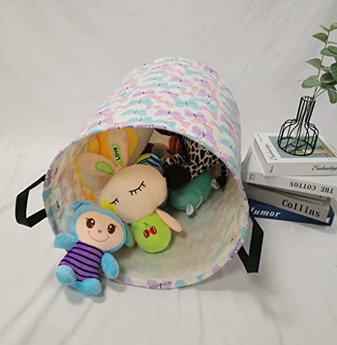 MAIZMZ Storage Bins Toys Box Kids Baby Hamper Waterproof Laundry Basket Canvas Collapsible Gift Organizer Bin for Home/Dorm/Kitchen/Pet/Office/Closet/Shelf/Gift Baskets(Butterfly) - color: butterfly