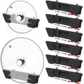Adjustable Universal Pot Lid Holder Organizer - Upgraded Patented Pan Lids Organizers Inside Cabinet Door Wall Mount Pots Top Rack for Kitchen Cupboard Fit 6" to 13" (8Pack-Black) - size: 8Pack-Black