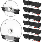 Adjustable Universal Pot Lid Holder Organizer - Upgraded Patented Pan Lids Organizers Inside Cabinet Door Wall Mount Pots Top Rack for Kitchen Cupboard Fit 6" to 13" (8Pack-Black) - size: 8Pack-Black