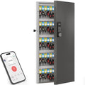120-Key Smart Key Lock Box Wall Mount – Commercial Key Cabinet with App, Keypad, Bluetooth & WiFi Unlock (Sold Separately), Access Log Tracking, Key Management System for School, Office - size: 120 Key(Smart)