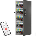 120-Key Smart Key Lock Box Wall Mount – Commercial Key Cabinet with App, Keypad, Bluetooth & WiFi Unlock (Sold Separately), Access Log Tracking, Key Management System for School, Office - size: 120 Key(Smart)