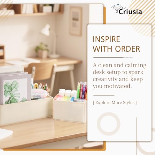 Criusia 15 Pack Drawer Organizer for Clothes, Foldable Dresser Dividers with 3 Sizes, Fabric Storage Bins – Beige - color: 15 PACK Beige
