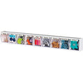 Deflecto Interlocking Tilt Bin, 9 Bin Unit, Clear and White, 23-5/8” x 3-5/16” x 2-5/8” (20903OP) - style: 9 Bins