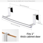 KES Over The Cabinet Door Towel Rack, Kitchen Towel Rack Over Cabinet Towel Bar Towel Holder SUS304 Stainless Steel 2 Pack Polished Steel, KTH200S26-P2 - color: Polished Steel