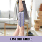 Sooez High Capacity Pencil Case, Big Pencil Bag Pouch Box Organizer Pen Case, Portable Journaling Supplies with Easy Grip Handle & Loop, Asthetic Supply for Girls Adults, Purple - color: Purple