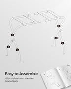 SONGMICS Luggage Rack for Guest Room, Set of 2 Suitcase Stands, Foldable Steel Frame, for Hotel, Bedroom, Holds up to 110 lb, 27.2 x 15 x 20.5 Inches, Slate Gray URLR001G02 - color: Slate Gray, style: Basics