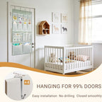 2 Pack- 12 Pocket Over Door Hanging Storage Organizer with 4 Kinds Pouch,Back of Closet Hanging Shelf Storage Organization for Sock,Hat,Underwear,Behind Door Caddy in Bedroom,Bathroom,Entrance,Dorm,RV - style: Small-Green: Pack of 2