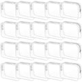 20 Pack Clear Cosmetics Bags for Women Men Waterproof Toiletry Bags PVC Makeup Bags Organizer Case with Zipper for Travel Bathroom (20 White(Large)) - color: 20 White(Large)