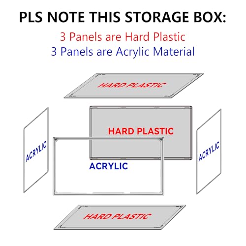 12 Pack Sneaker Boxes Clear Plastic Stackable Shoe Box Size 12.5, Transparent Display Case with Magnetic Acrylic Door, Dustproof Storage Bins for Closet, Over the Door Shoe Organizer - color: Clear, size: M-Large Size 13