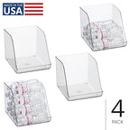iDesign Plastic Water Bottle Organizer for Fridge, Clear Bottle Holder for Kitchen and Pantry, 4-Pack - style: Pack of 4- Tall