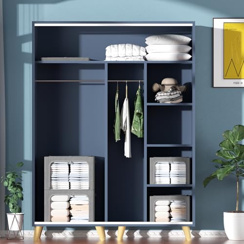 CYhom Clothes Storage Bins Box - Linen Fabric Foldable Stackable Container Organizer Set with Clear Window & Carry Handles & Metal Frame - 2Pack Large Capacity for Bedding, Blankets, Books - color: Dark Gray, size: Large-66L