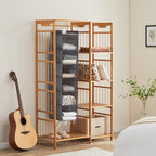 YOUDENOVA Hanging Closet Organizer, 6-Shelf Closet Hanging Shelves, Grey - color: Grey, size: 6-Tier