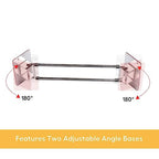 RV/Camper Bathroom Corner Storage Bar, Stainless Steel, Travel Trailer Bath Accessory for Securing Toiletries - 1 Pack