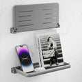 Safoner RV Aluminum Fold-Down Wall Shelf - The Essential Camper Accessory for Interior Organization | Space-Efficient Versatile Floating Storage- 2 Packs