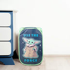 Jay Franco Star Wars The Mandalorian The Child Pop Up Hamper - Mesh Laundry Basket/Bag with Durable Handles - Features Baby Yoda Grogu (Official Star Wars Product) - color: The Mandalorian