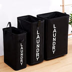 92L Extra Large Rolling Laundry Basket with Leather Handle,Tall Laundry Hamper on Wheels,Laundry Bin,Rolling Laundry Cart Black - color: Black/XXL, size: Super Large 27.5"